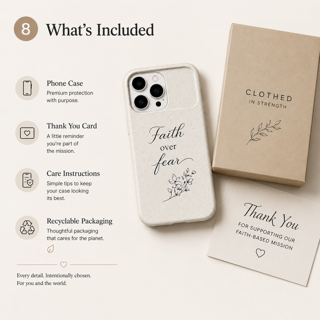 Faith over Fear case-Christian Phone Case