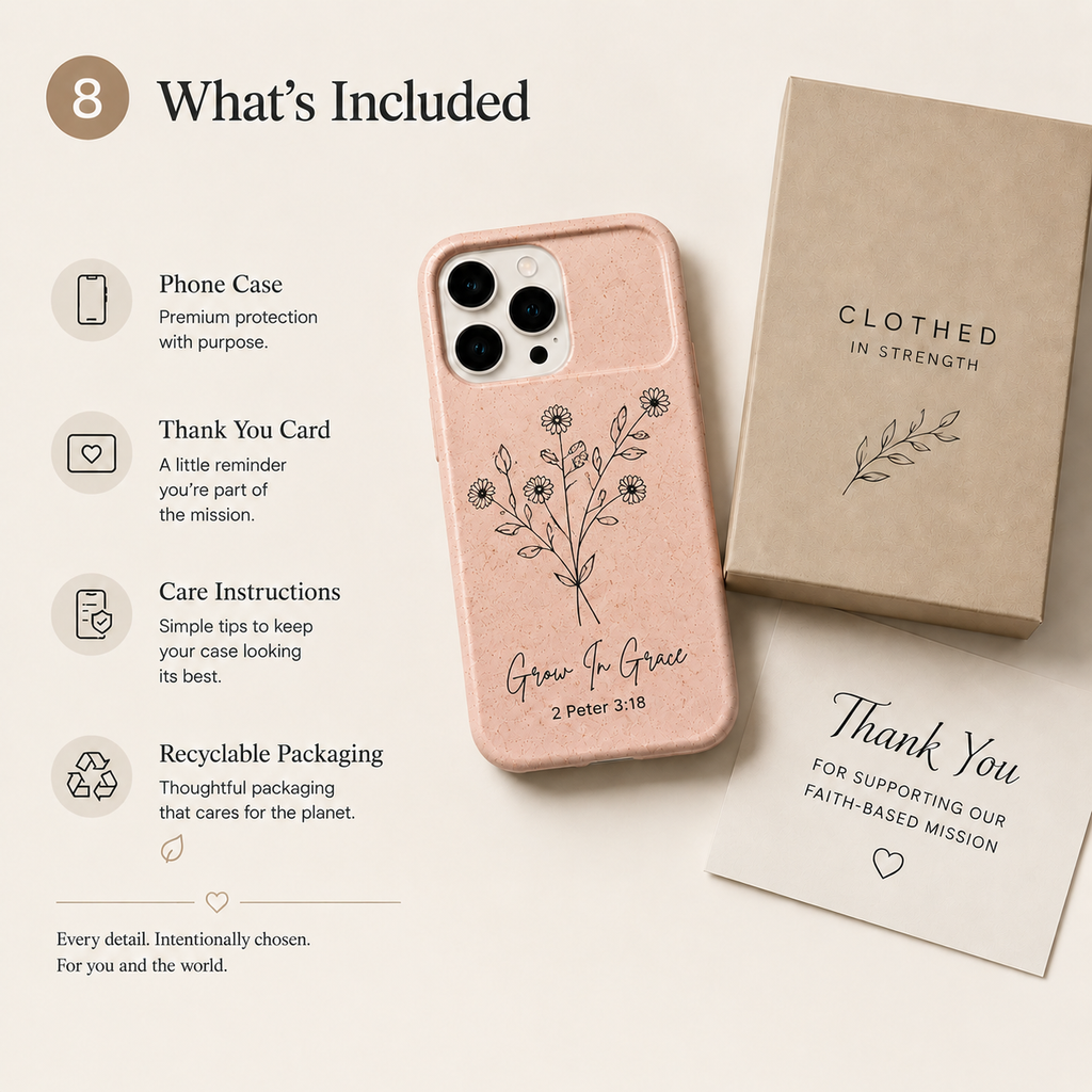 Grow In Grace — Christian Phone Case | 2 Peter 3:18