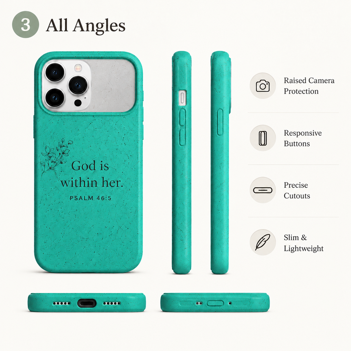 God Is Within Her — Christian Phone Case | Psalm 46:5
