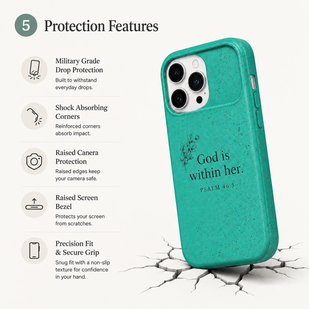 God Is Within Her — Christian Phone Case | Psalm 46:5
