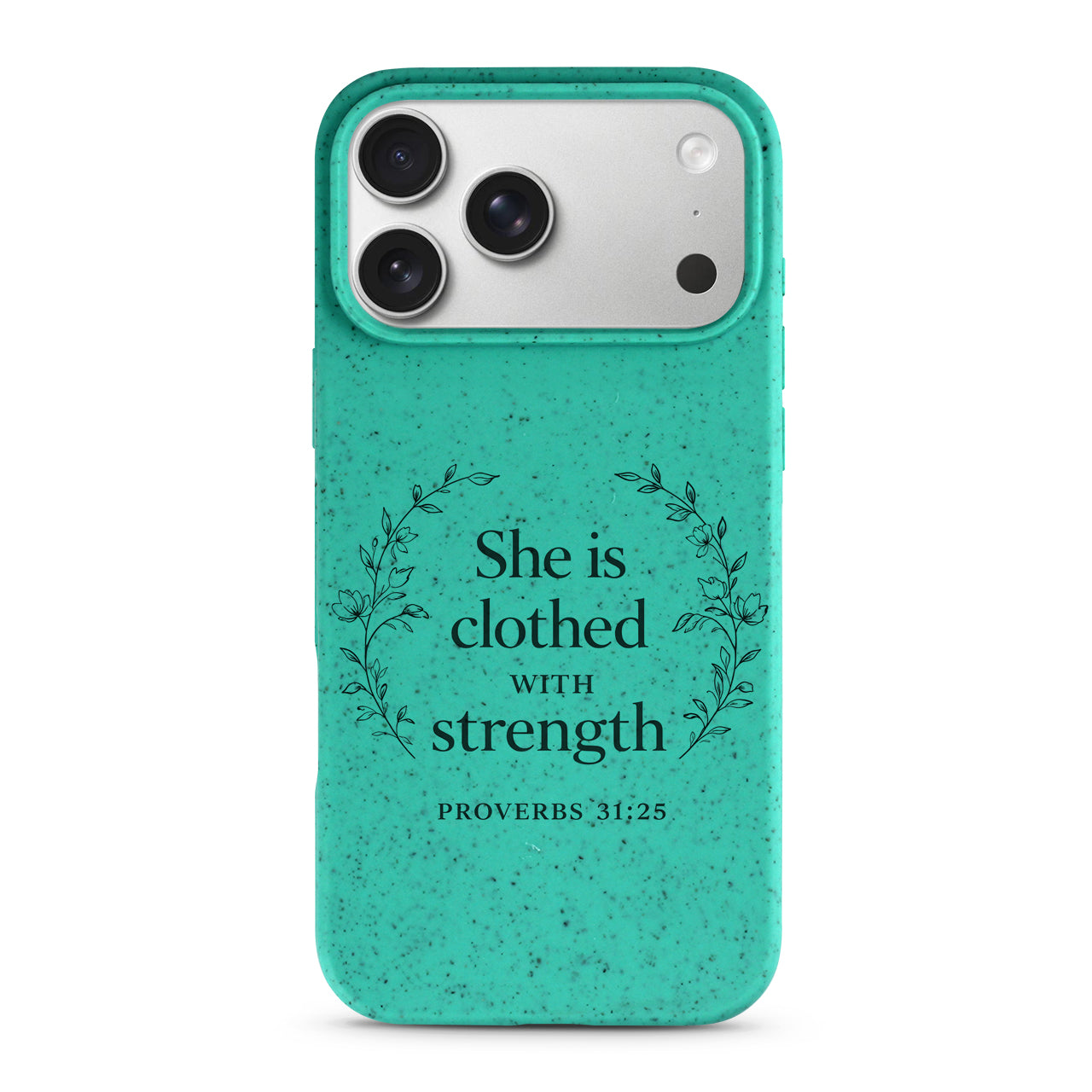 She is Clothed with strengh Case- Christian Phone Case