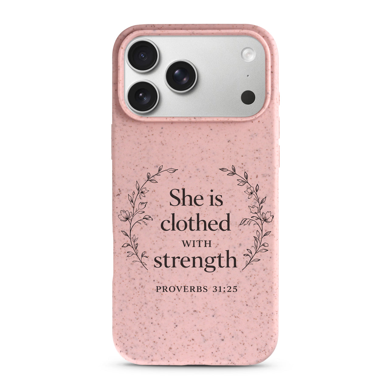 She is Clothed with strengh Case- Christian Phone Case
